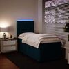 vidaXL Cama boxspring com colch&atilde;o 80x200 cm veludo azul
