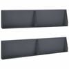 vidaXL Muro de Conten&ccedil;&atilde;o 4 unid. 100 x 12 x 50 cm A&ccedil;o Antracite