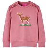 Sweatshirt para crian&ccedil;a cor framboesa 104