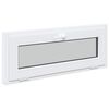 vidaXL Janela de porão RISOR 100x40 cm basculante 3 vidros branco