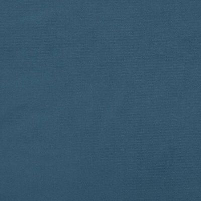 vidaXL Cabeceira de cama 2 pcs veludo 100x5x78/88 cm azul-escuro