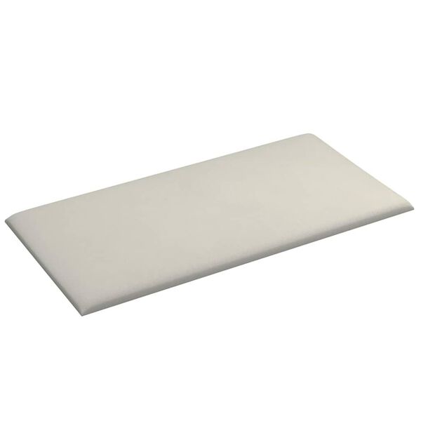 vidaXL Painel de parede 12 pcs 30x15 cm veludo 0,54 m² cor creme