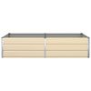 vidaXL Floreira Ivory 195 x 100 x 45 cm A&ccedil;o Galvanizado