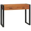 vidaXL Secret&aacute;ria com 2 gavetas 100x40x75 cm madeira de teca