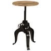 vidaXL Mesa de bar madeira de mangueira maci&ccedil;a 60x(76-110) cm