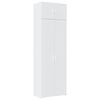 vidaXL Arm&aacute;rio de arruma&ccedil;&atilde;o 70x42,5x225 cm derivados de madeira branco
