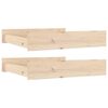 vidaXL Gavetas de cama 2 pcs madeira de pinho maci&ccedil;a