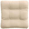 vidaXL Almofadas de Assento 4 pcs Creme 40 x 40 cm