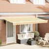 vidaXL Toldo Retr&aacute;til Amarelo 350 x 200 cm tecido