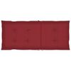 vidaXL Cadeiras jardim c/ almofad&otilde;es vermelho tinto 2 pcs teca maci&ccedil;a