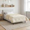 vidaXL Duvet de Ano Inteiro Colchonete Creme 135 x 220 cm