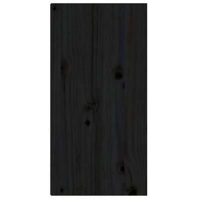 vidaXL Armário de parede 30x30x60 cm madeira de pinho maciça preto