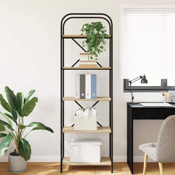 vidaXL Estante Carvalho Sonoma 60 x 30 x 183 cm Madeira processada