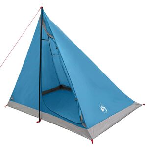 vidaXL Barraca para Caminhadas Azul 2 pessoas