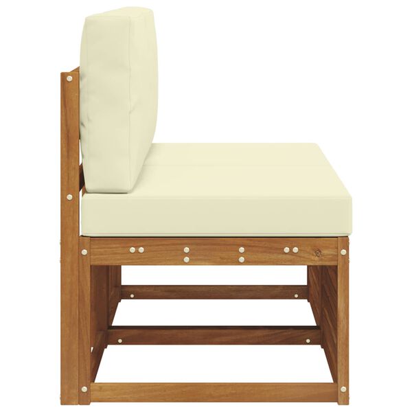 vidaXL 2 Pe&ccedil;a Sof&aacute; M&eacute;dio Externo Madeira S&oacute;lida de Ac&aacute;cia Natural