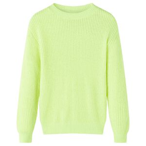 Camisola de malha para crian&ccedil;a amarelo-n&eacute;on 116