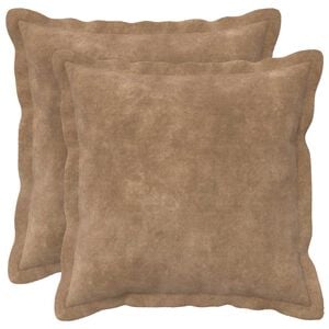 vidaXL Capa almofada 2 pcs HOUTEN Cinzento-acastanhado 30 x 30 cm