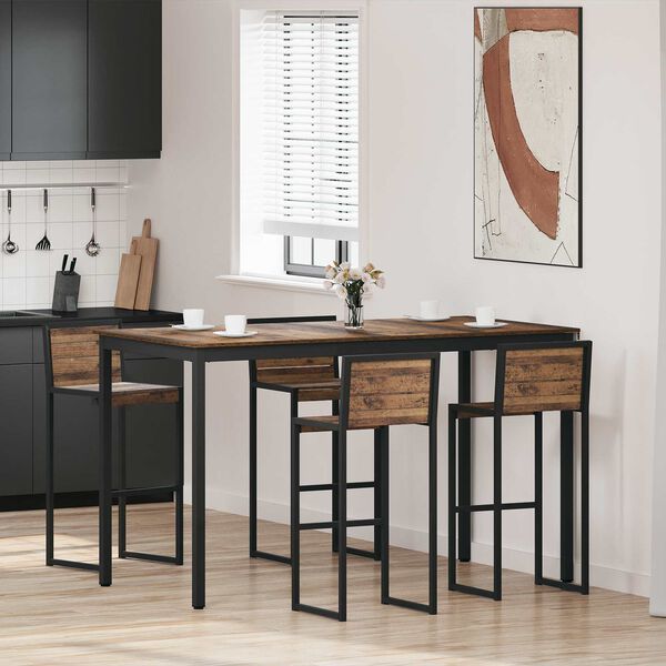 vidaXL Mesa de Bar em P&eacute; Madeira processada