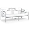 vidaXL Sof&aacute;-cama 90x200 cm metal cinzento