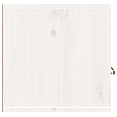 vidaXL Armário de parede 60x30x30 cm madeira de pinho maciça branco