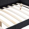 vidaXL Estrutura de sof&aacute;-cama em tecido cinzento escuro
