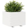 vidaXL Vaso/floreira de jardim 60x60x49,5 cm pinho maci&ccedil;o branco