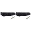 vidaXL Capa para espregui&ccedil;adeira de jardim 2 pcs 8 ilh&oacute;s 218x77x55 cm