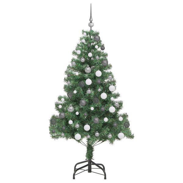 vidaXL &Aacute;rvore de Natal com 300 LEDs com suporte Verde 180 cm PVC