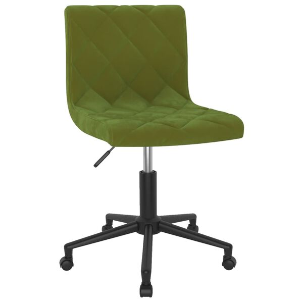 vidaXL Cadeiras de jantar girat&oacute;rias 2 pcs veludo verde-claro