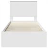 vidaXL Estrutura da Cama Branco 90 x 190 cm Madeira processada