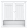 vidaXL M&oacute;vel de parede p/ WC BERG 69,5x27x71,5cm madeira maci&ccedil;a branco