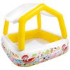 Intex Piscina com para-sol insufl&aacute;vel 157x157x122 cm
