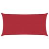 vidaXL Vela de Sombra Vermelho 2 x 6 m HDPE