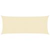 vidaXL Para-sol estilo vela 160 g/m&sup2; 2x5 m PEAD cor creme