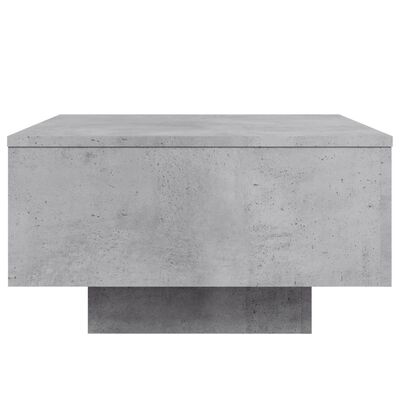 vidaXL Mesa de centro 55x55x31 cm derivados de madeira cinza-cimento