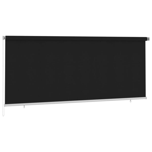 vidaXL Estore de rolo para exterior 350x140 cm preto