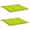 vidaXL Almofadões cadeiras jardim 2pcs tecido oxford verde brilhante