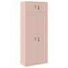 vidaXL Arm&aacute;rio de arruma&ccedil;&atilde;o 2 unid. Rosa 90 x 40 x 220 cm A&ccedil;o