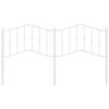 vidaXL Cabeceira de cama 180 cm metal branco
