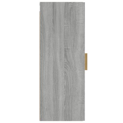 vidaXL Armário parede 34,5x34x90 cm derivados madeira cinzento sonoma
