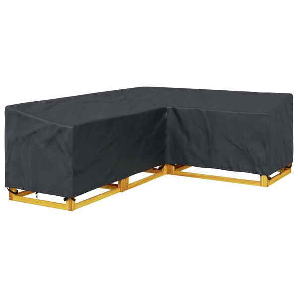 vidaXL Capa para M&oacute;veis Preto 260 x 210 x 80 cm Tecido Oxford 210D