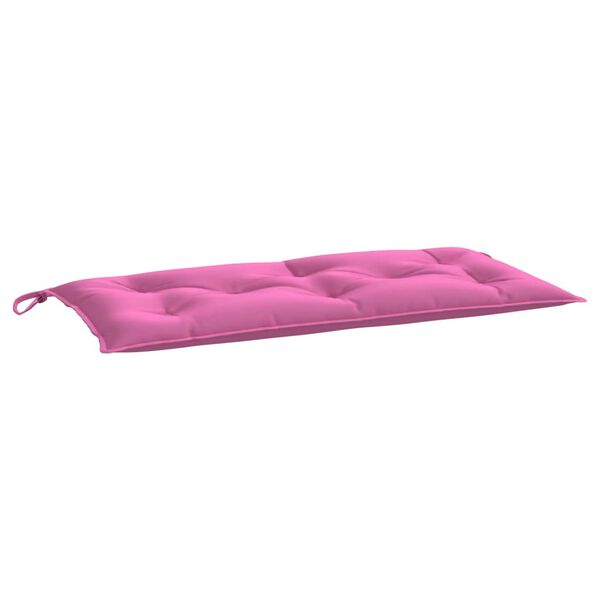 vidaXL Almofad&atilde;o p/ banco de jardim 110x50x7 cm tecido rosa