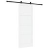 vidaXL Porta Deslizante Branco e Preto 83 x 211 cm
