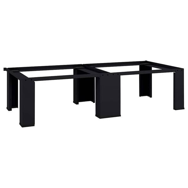 vidaXL Pedestal para Máquina de Lavar 2 pcs Preto 64 x 55 x 32.5 cm