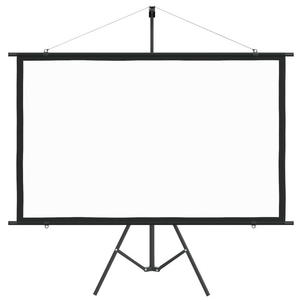 vidaXL Tela de projeção com tripé 72" 16:9