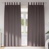 vidaXL Cortinas Blackout com Argolas 2 pcs Marrom Escuro 245 x 140 cm