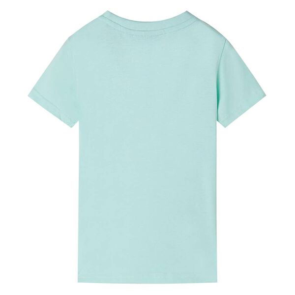 T-shirt infantil menta-claro 140