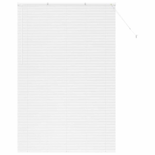 vidaXL Persianas venecianas Manual Branco 220 x 140 cm Alum&iacute;nio