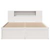 vidaXL Cama sem colchão 120x190 cm madeira de pinho maciça branco