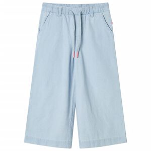 vidaXL Cal&ccedil;as de crian&ccedil;a azul-ganga suave 104